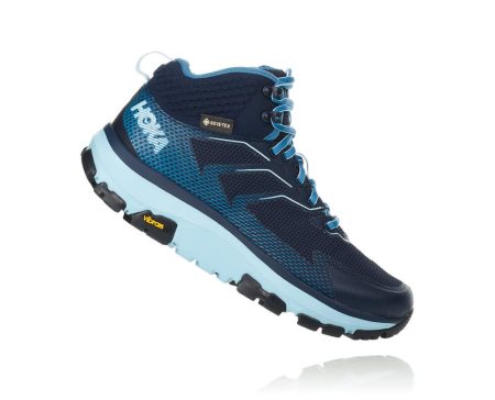 Hoka One One Toa Gore-tex Ženske Pohodniški Čevlji Črna / Svetlo Turkizna SI-360147Q